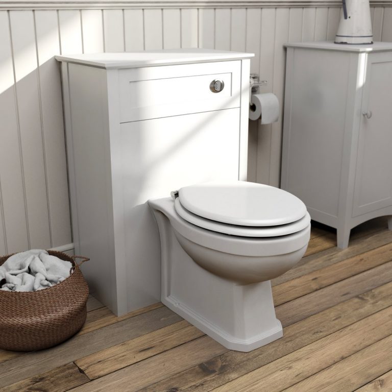 The Bath Co. Camberley white back to wall toilet unit 570mm